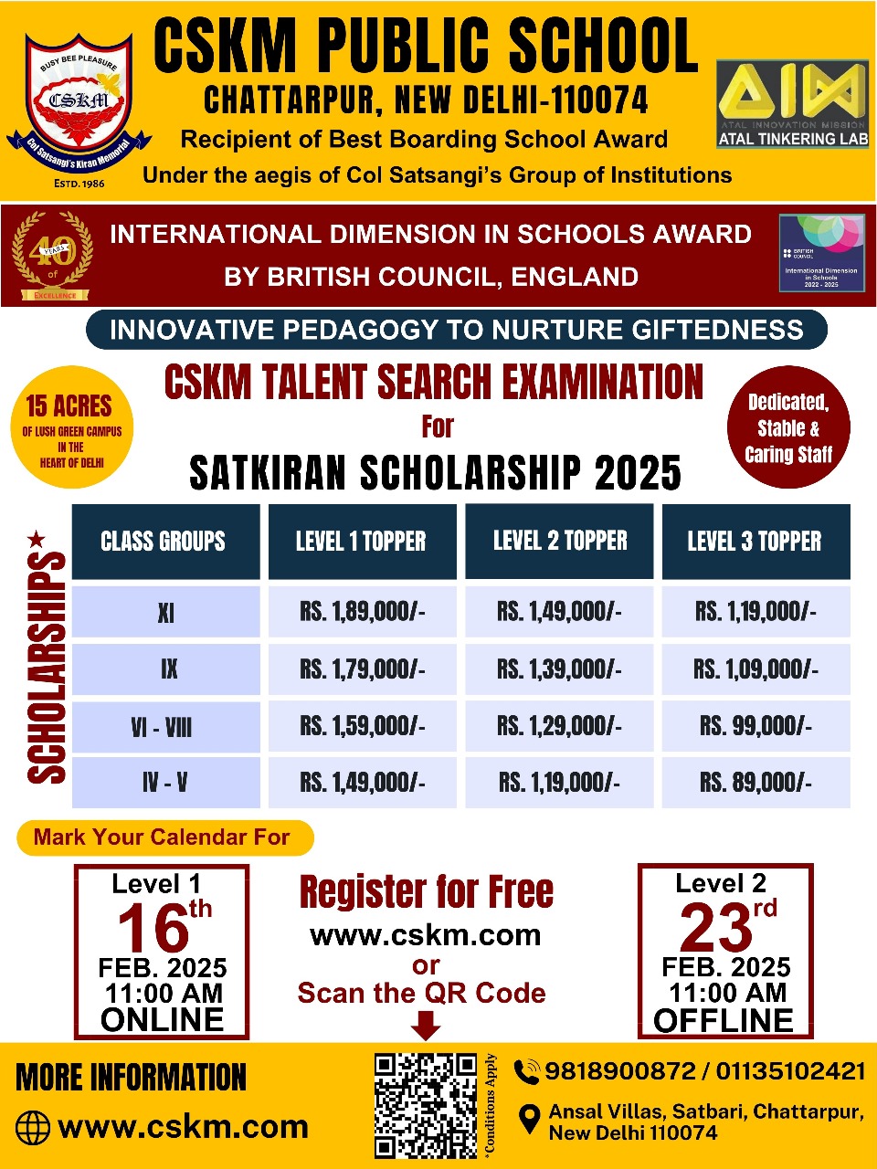 Satkiran Scholarship Scheme